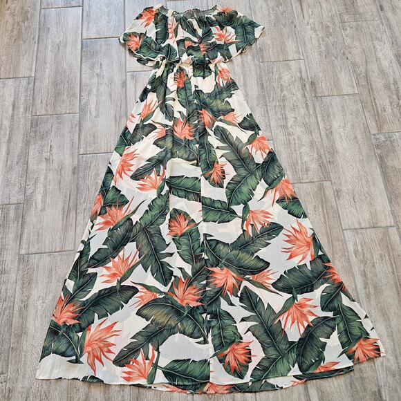 Show Me Your Mumu Hacienda Maxi Dress Womens M Paradise Found Tropical Resort - Picture 10 of 13